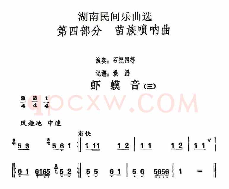 湖南民间乐曲选：虾蟆音（三）