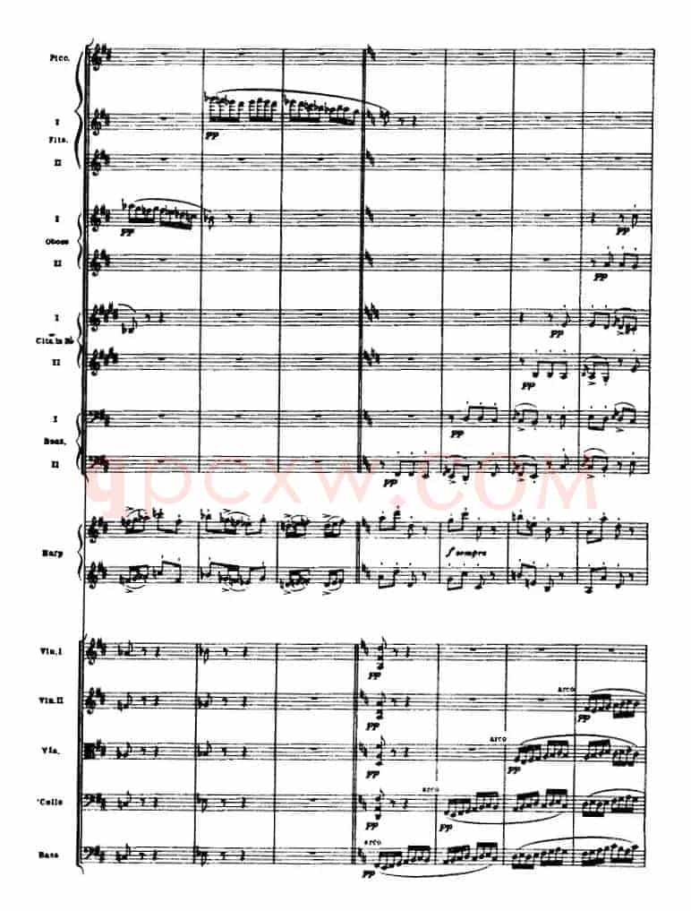 浦塞尔主题变奏与赋格曲（P31-P65）（管弦乐队总谱）