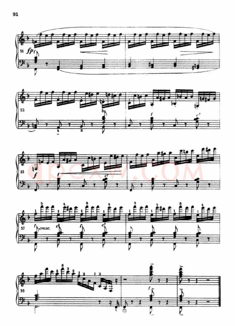 《车尔尼手风琴练习曲集》第Ⅲ册（P75—97）