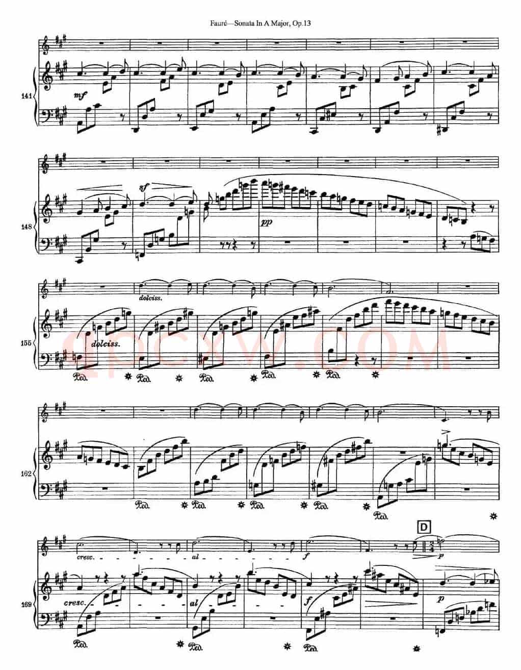 Violin Sonata No.1 Op.13（小提琴+钢琴伴奏）