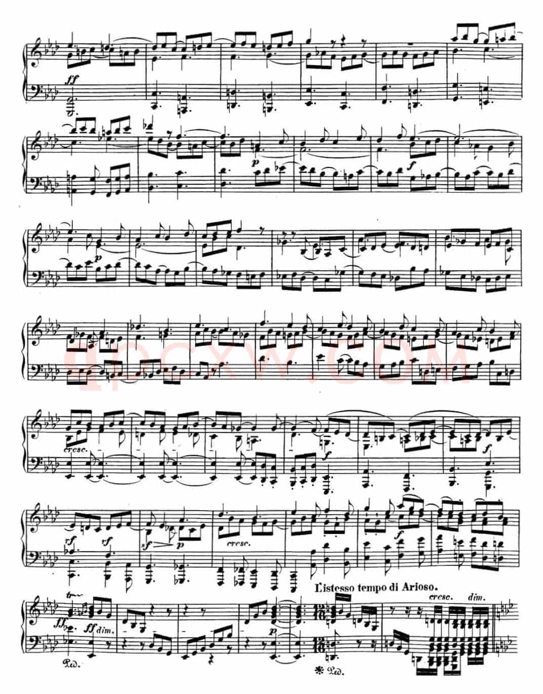 贝多芬钢琴奏鸣曲31 降A大调 Op.110 A-flat major