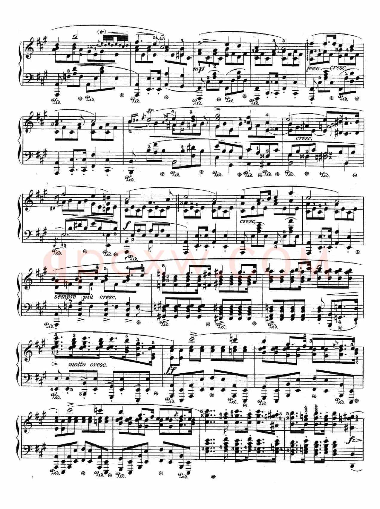 Allegro de Concerto Op.46(A大调音乐会快板)