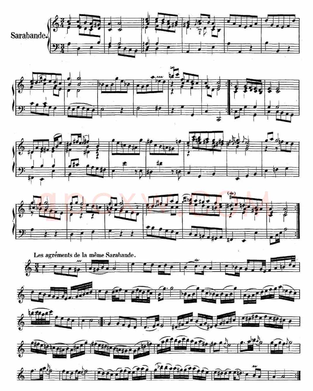 英国组曲No.2 巴赫 a小调  2nd Suite BWV 807