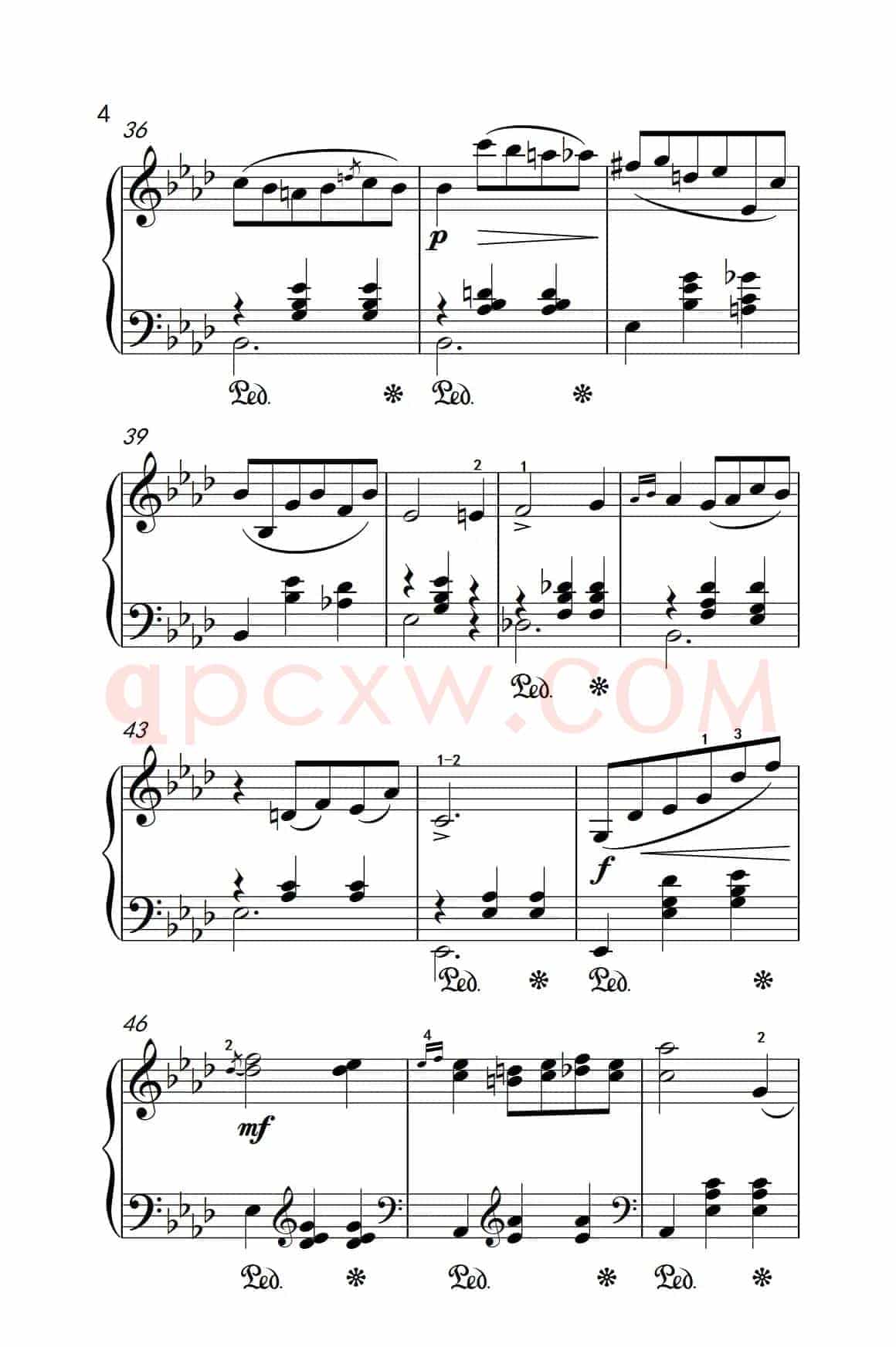 第七级2.圆舞曲 Opus posth.70 No.2（中央音乐学院 钢琴（业余）考级教程 7-9级）
