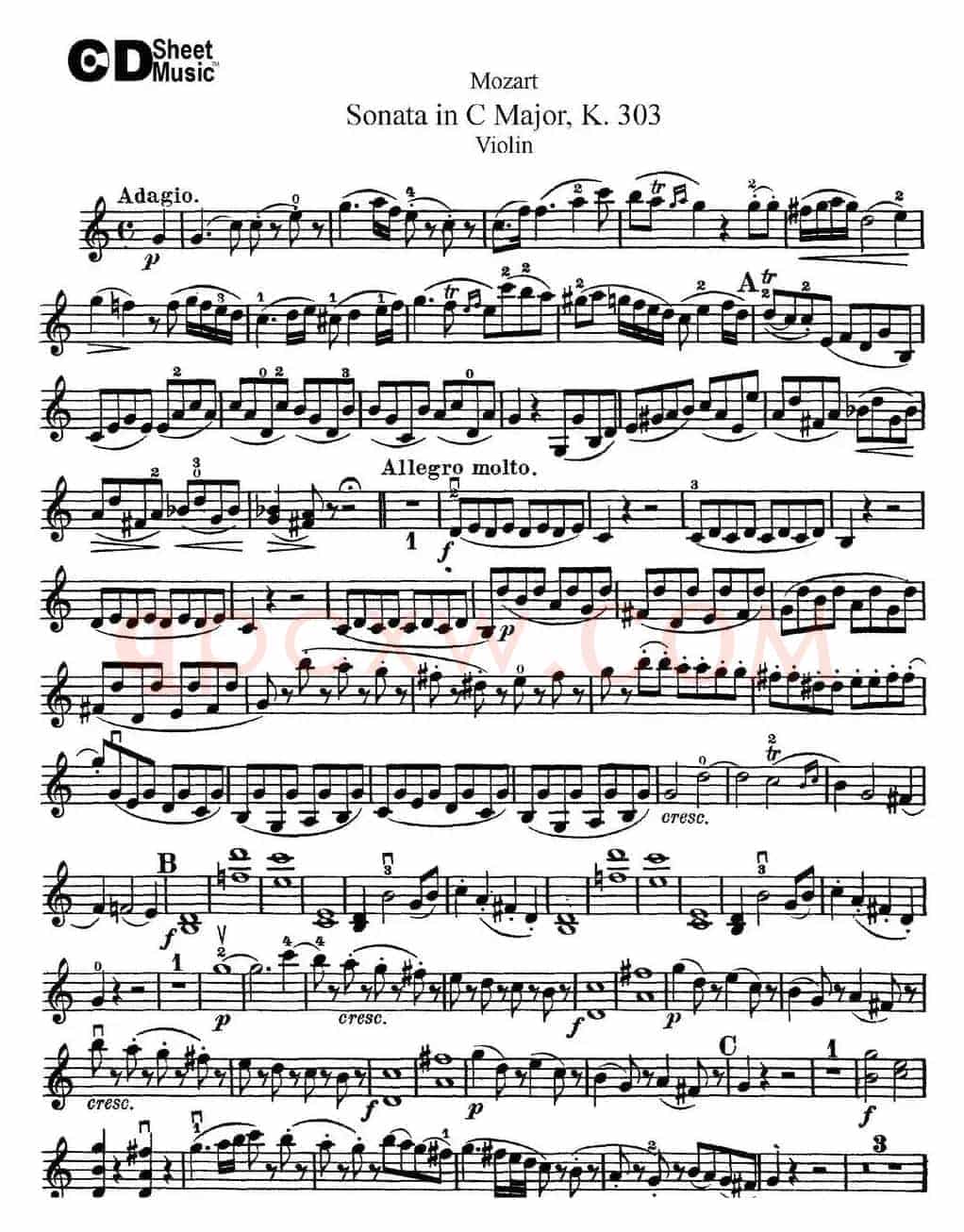 Violin Sonata in C Major K.303