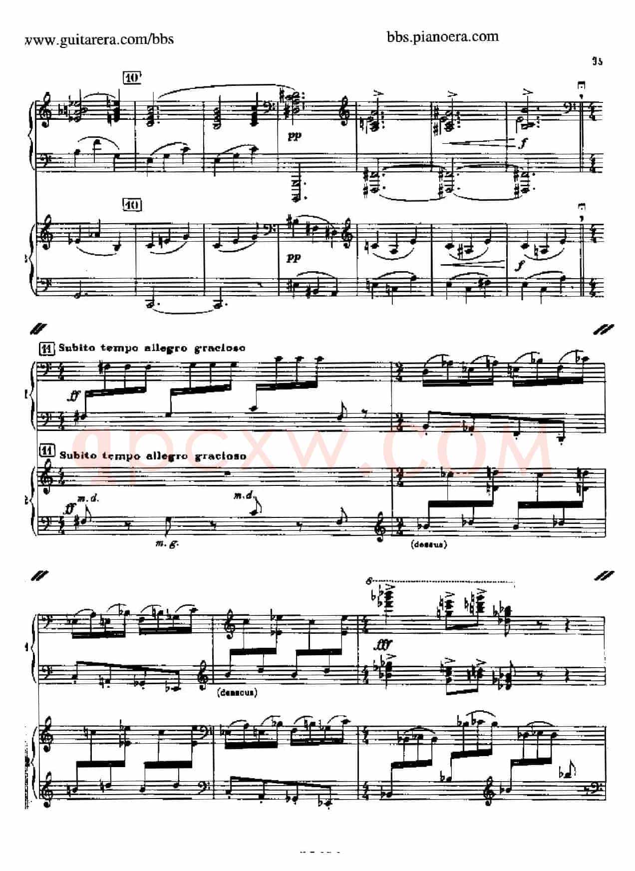 Sonata for Two Pianos(双钢琴奏鸣曲)