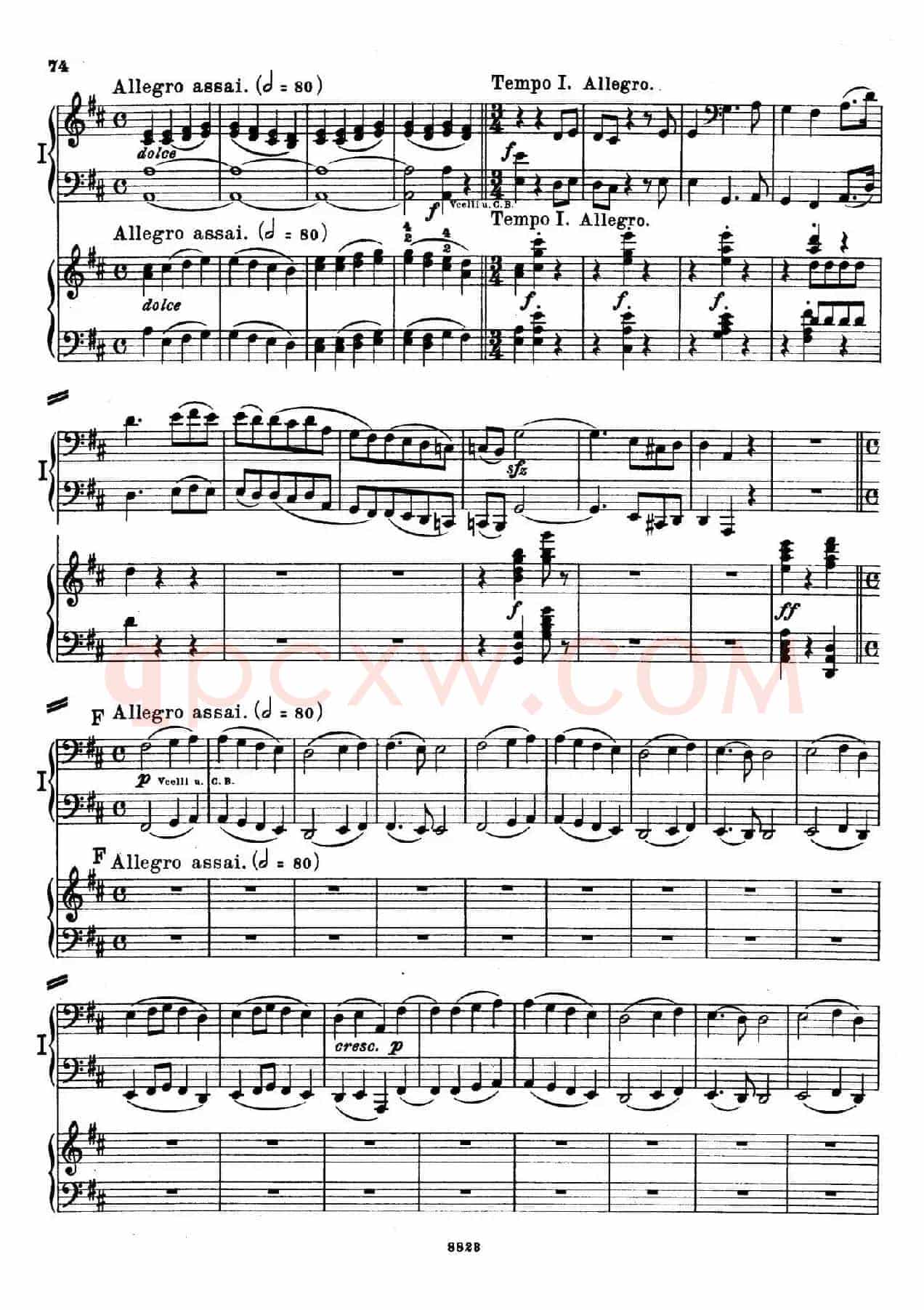 d小调第九交响曲 Op.125(双钢琴P73——82)