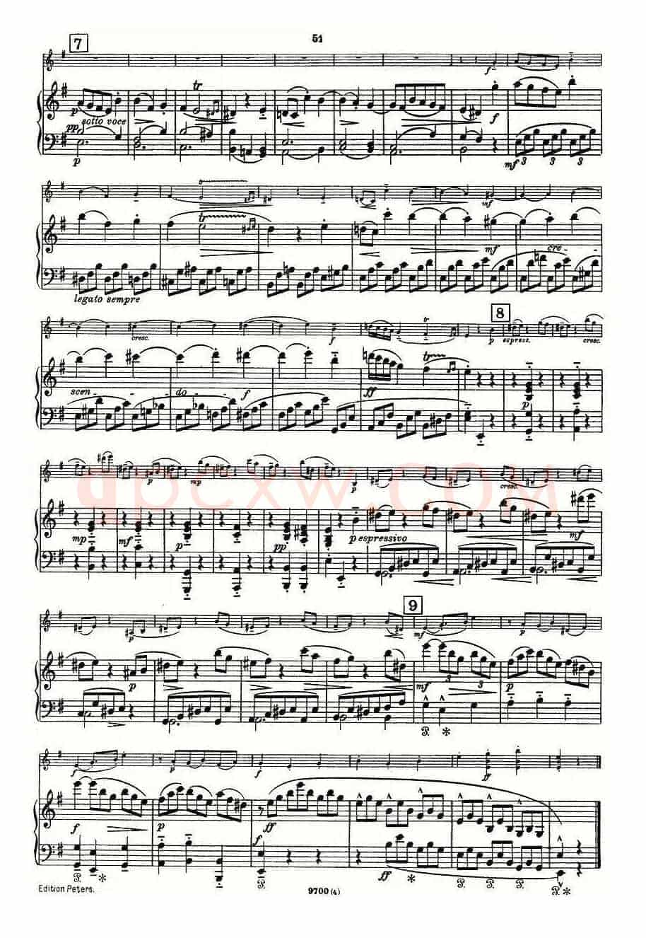 Mozart - Violin Sonata No.4, KV. 304（第四小提琴奏鸣曲）