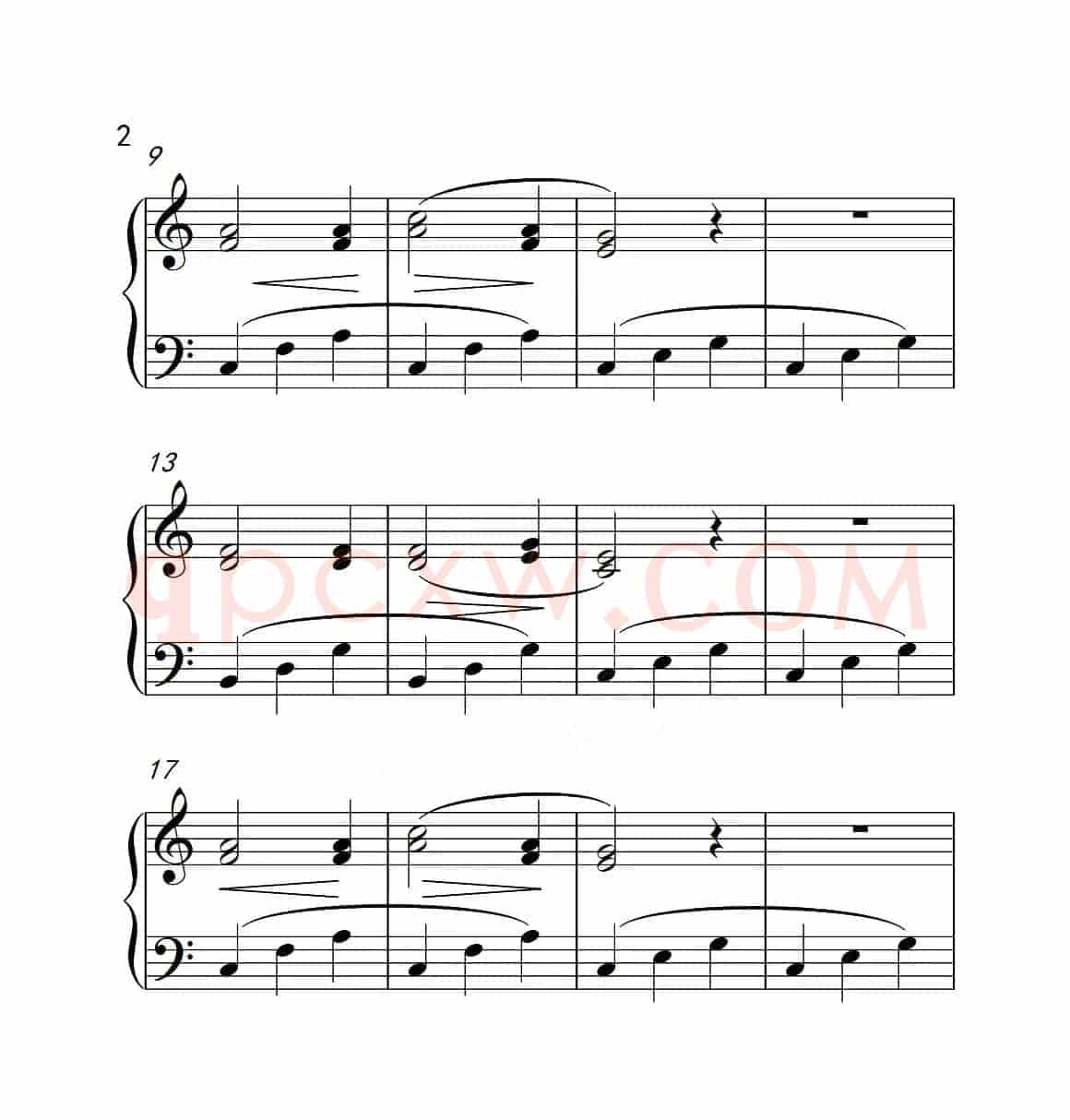 第四级B组 洋娃娃的梦（中国音乐学院钢琴考级作品1~6级）