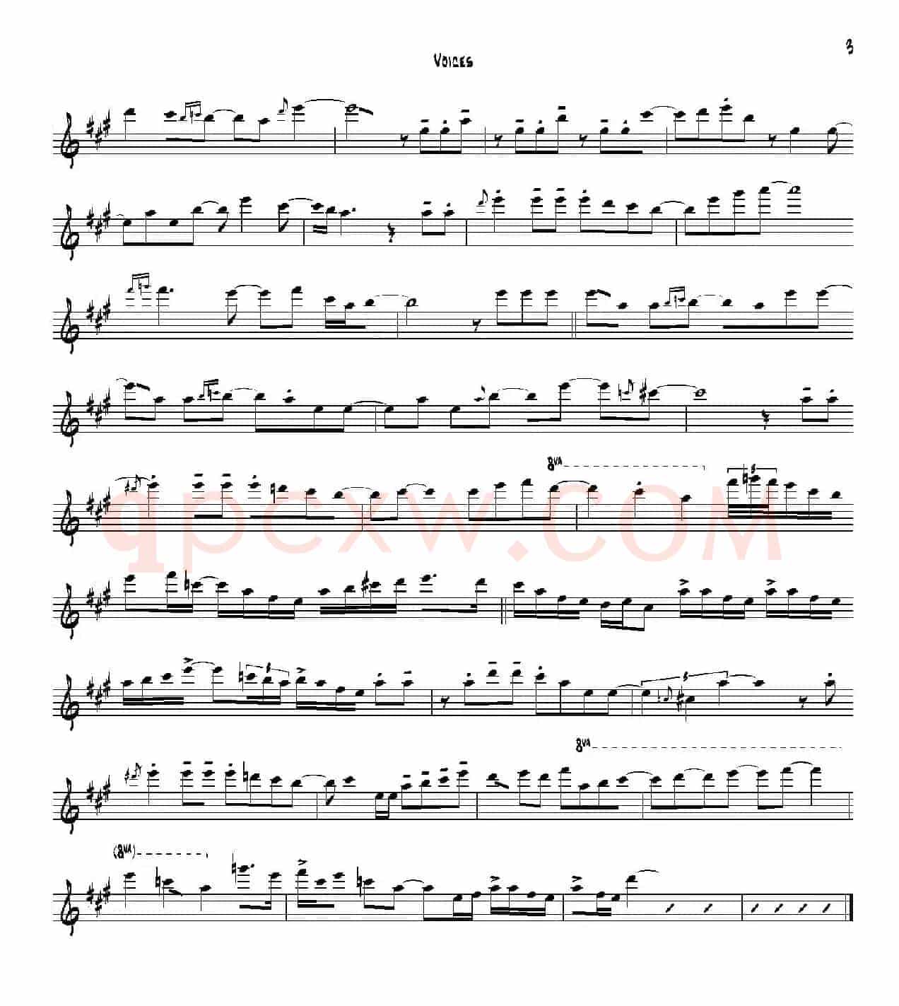 Voices（次中音萨克斯）