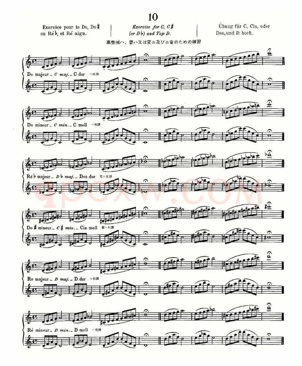 初级练习之10（Alphonse Ludec - Debutant Flutiste）