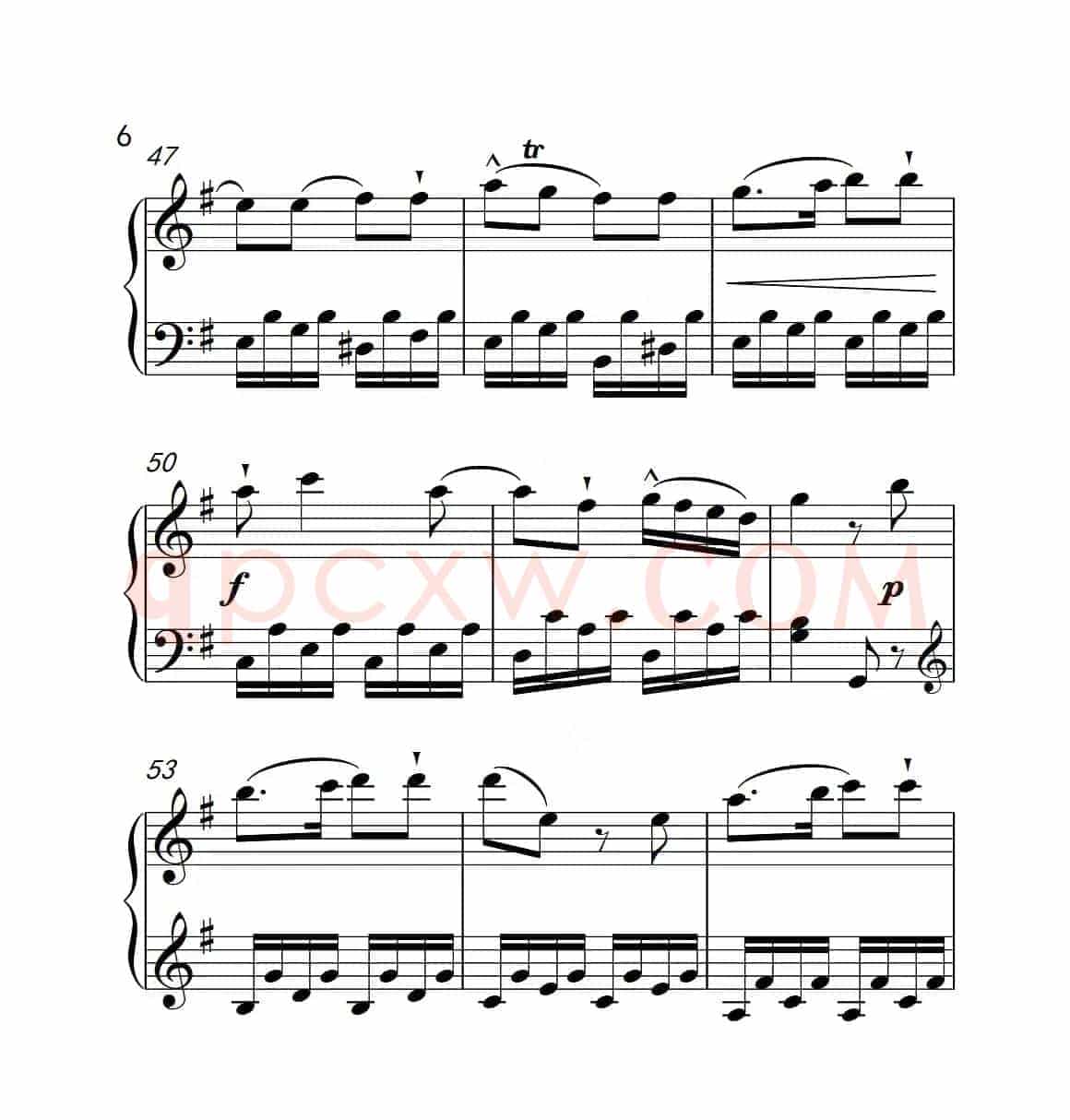 第六级A组 奏鸣曲（中国音乐学院钢琴考级作品1~6级）