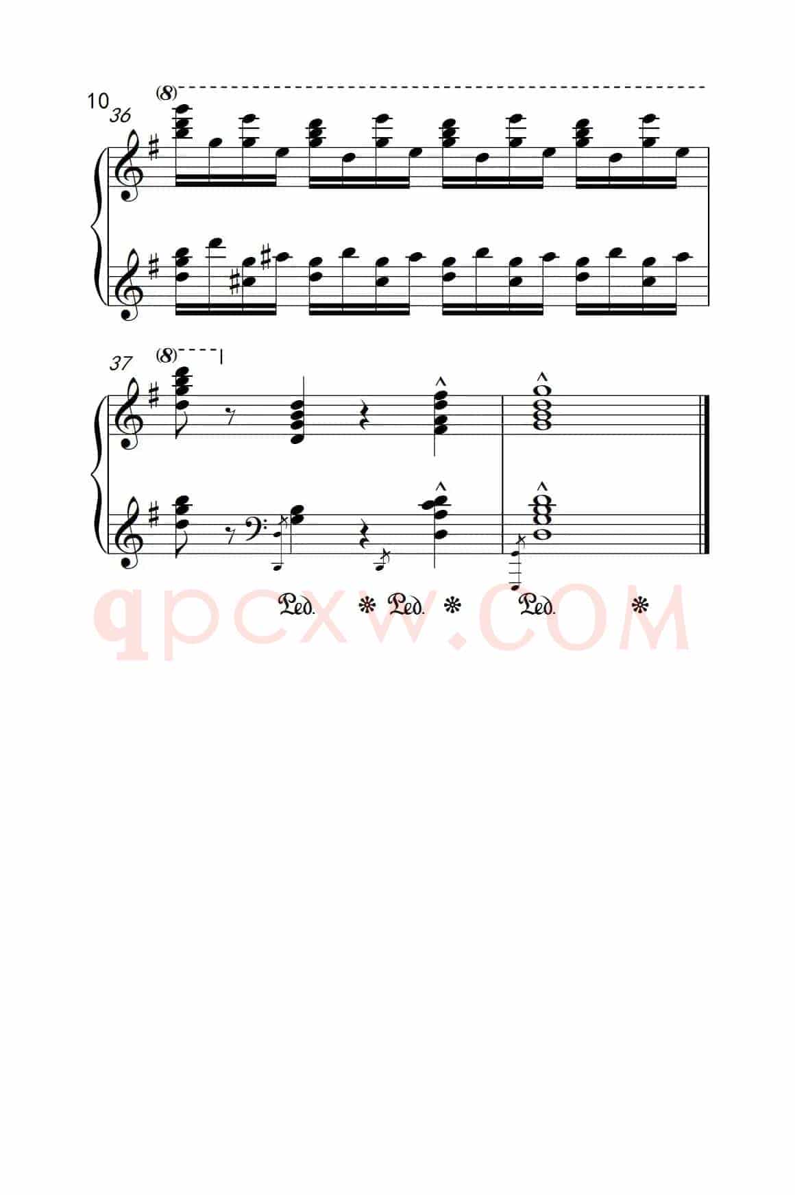 莫什科夫斯基 钢琴练习曲（第三首）