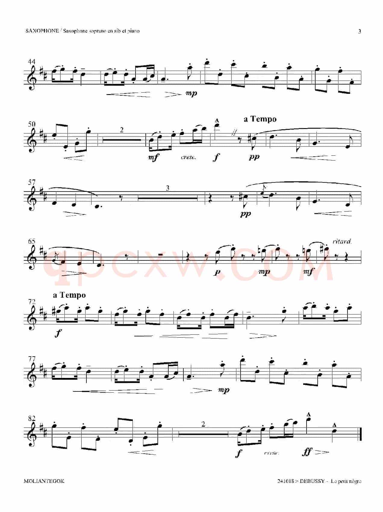 小黑人（高音萨克斯）