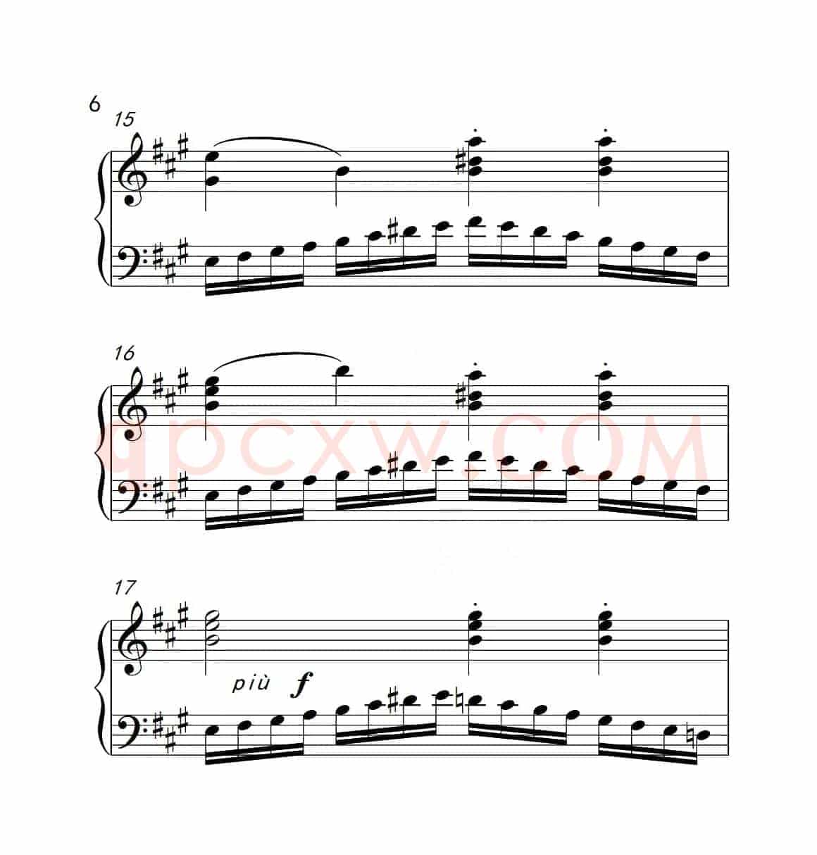 第四级A组 练习曲（中国音乐学院钢琴考级作品1~6级）