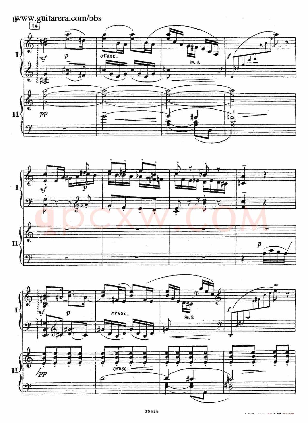 Rhapsody On A Theme Of Paganini Op.43(帕格尼尼主题狂想曲·双钢琴)(P1——20)