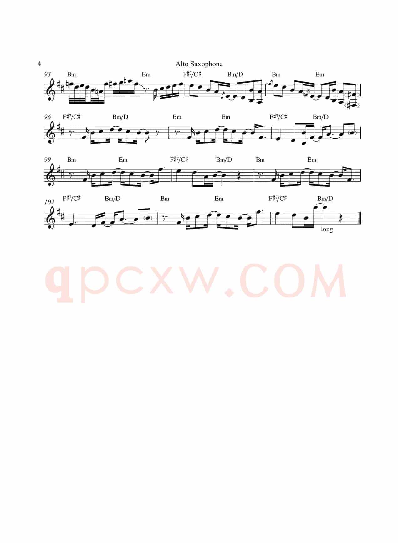 Tequila Moon（中音萨克斯）
