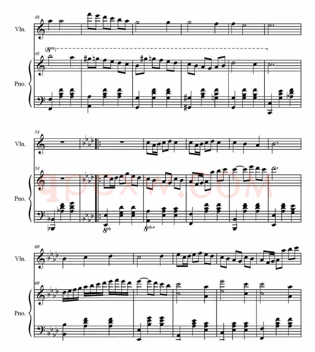 Sonate Verte（3-Valse、小提琴+钢琴伴奏）