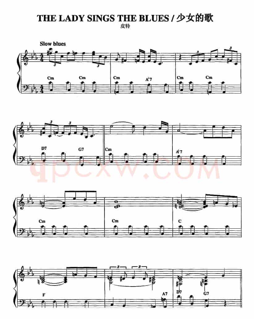 手风琴爵士乐曲：The lady Sings the Blues 少女的歌