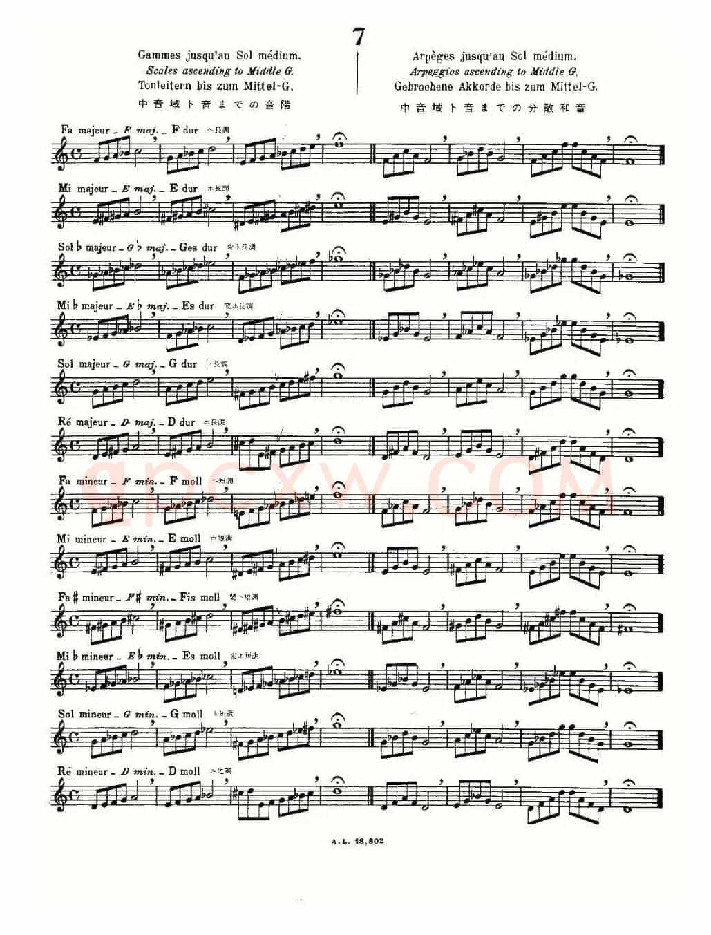 初级练习之7（Alphonse Ludec - Debutant Flutiste）