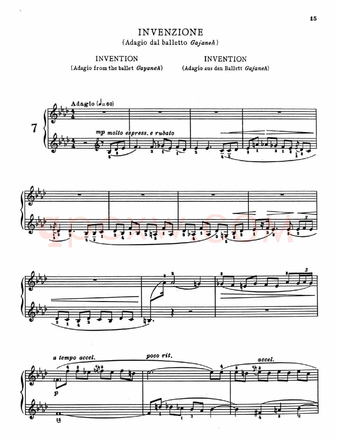 Children's Album Book 1 Op.62(儿童钢琴曲集·7)