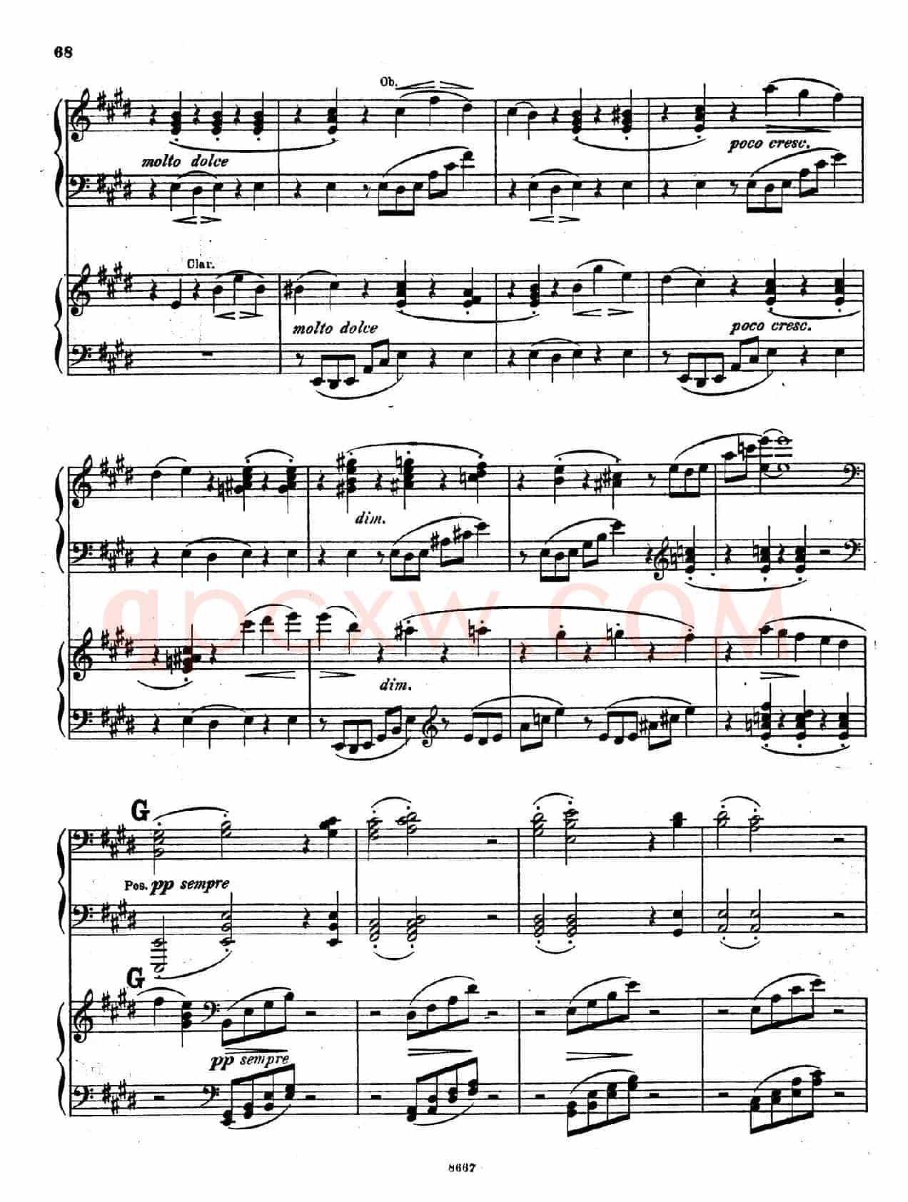 Symphony No.4 in e Minor Op.98(e小调第四交响曲·双钢琴)