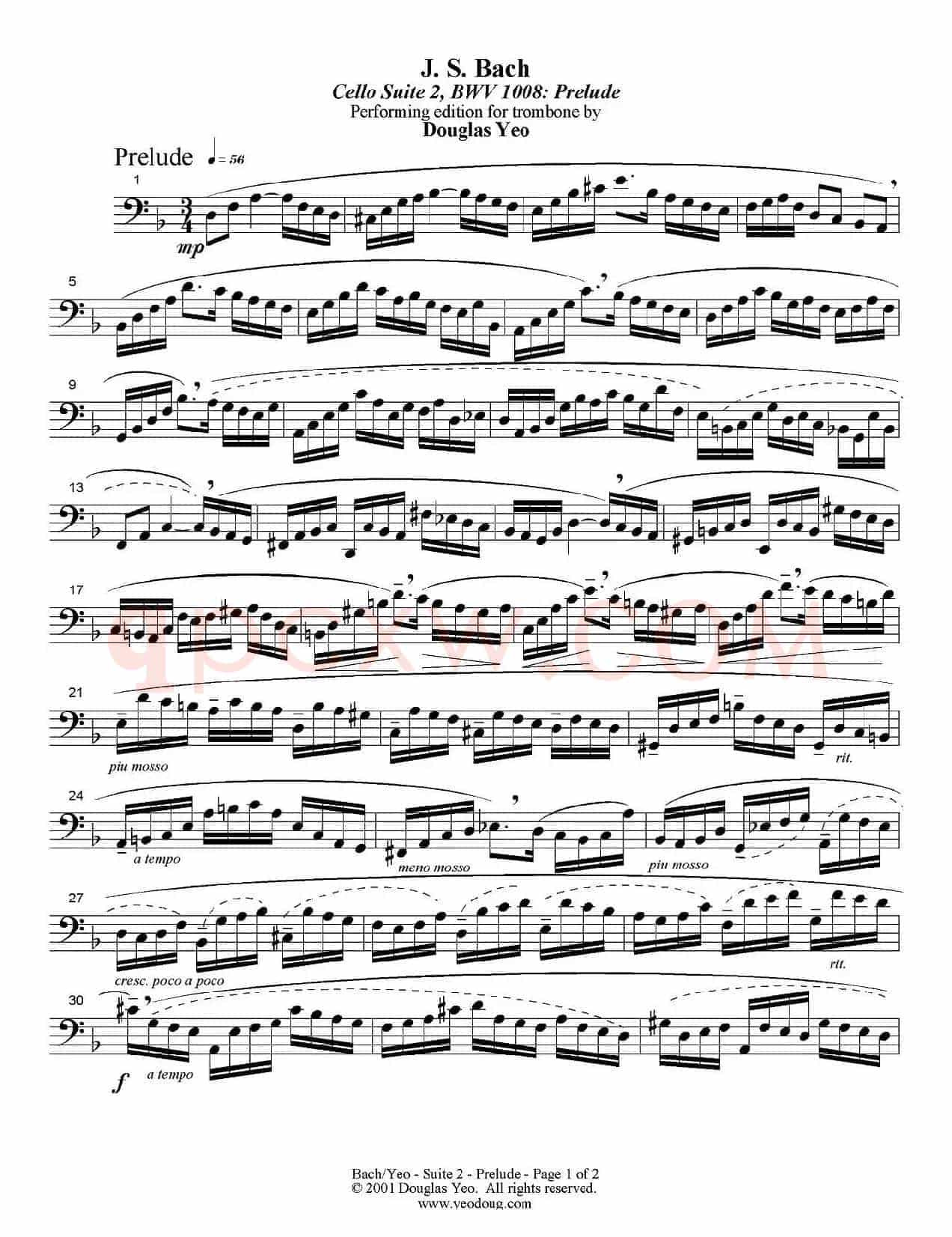Douglas Yeo - Prelude（序曲）（低音长号）