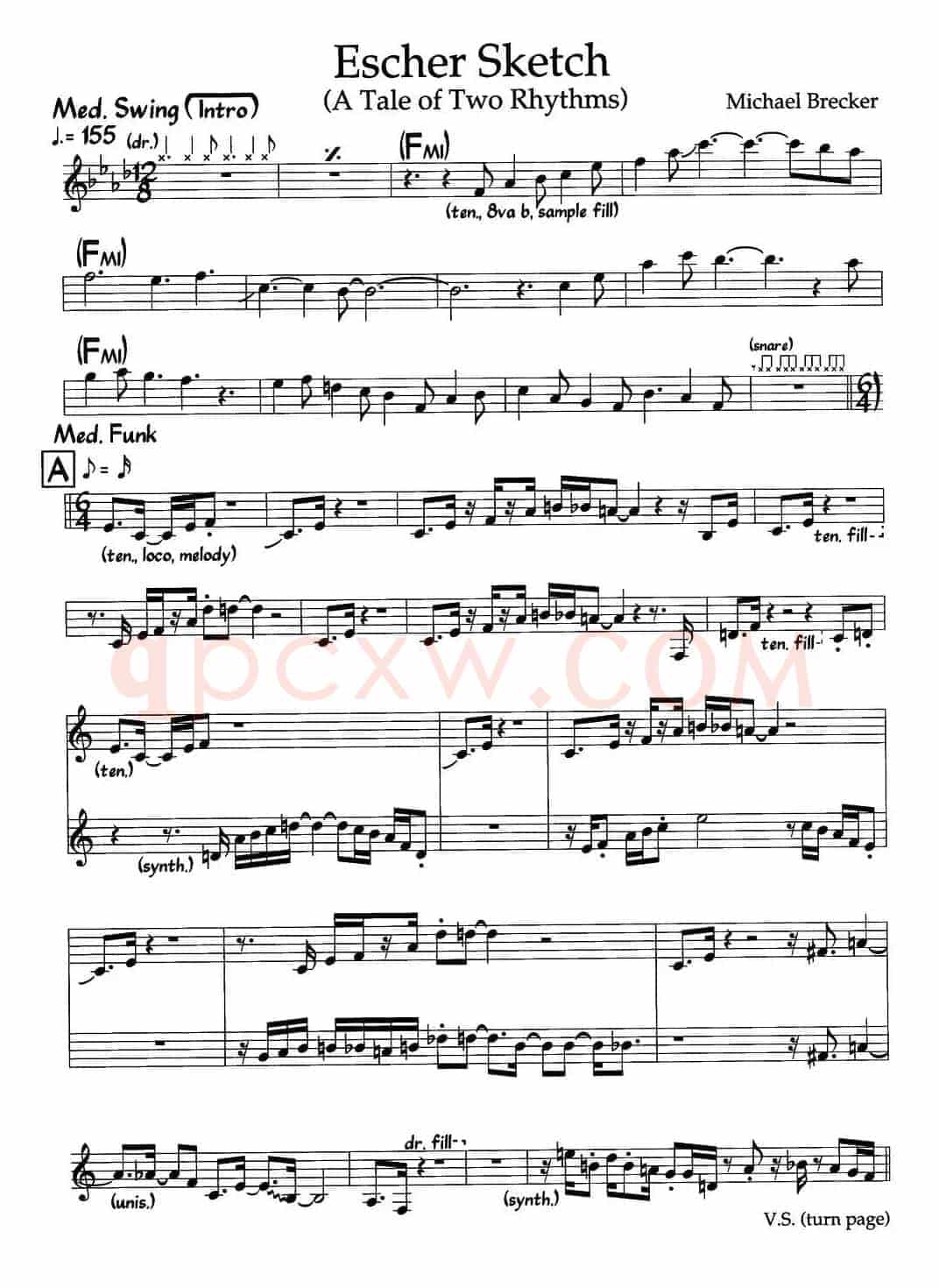 Escher Sketch（爵士钢琴曲）