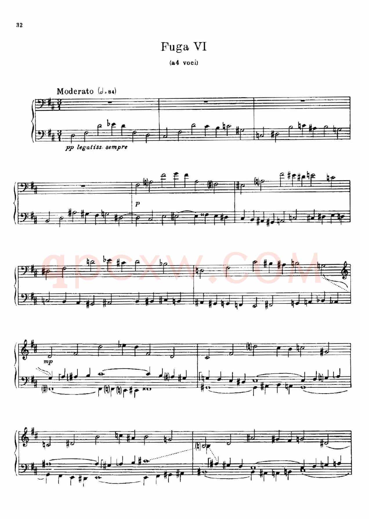 24 Preludes and Fugues Part.1 Op.45(24首前奏曲与赋格·第一部分·6)
