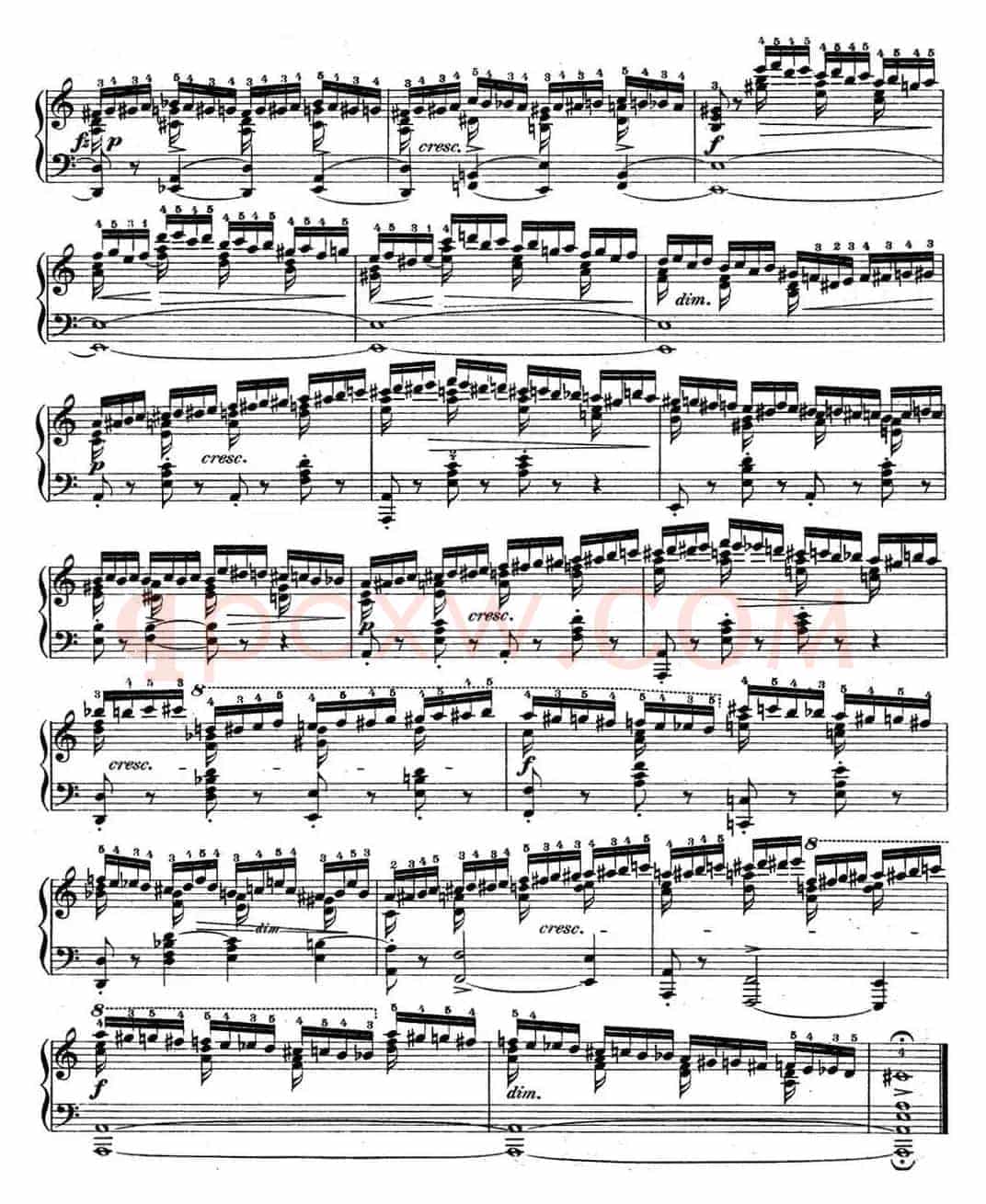 肖邦练习曲2 Op.10 No.2 a小调 A minor