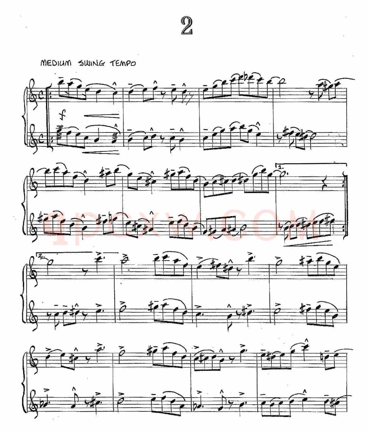 Jazz Conception For Saxophone Duets - 2（二重奏）