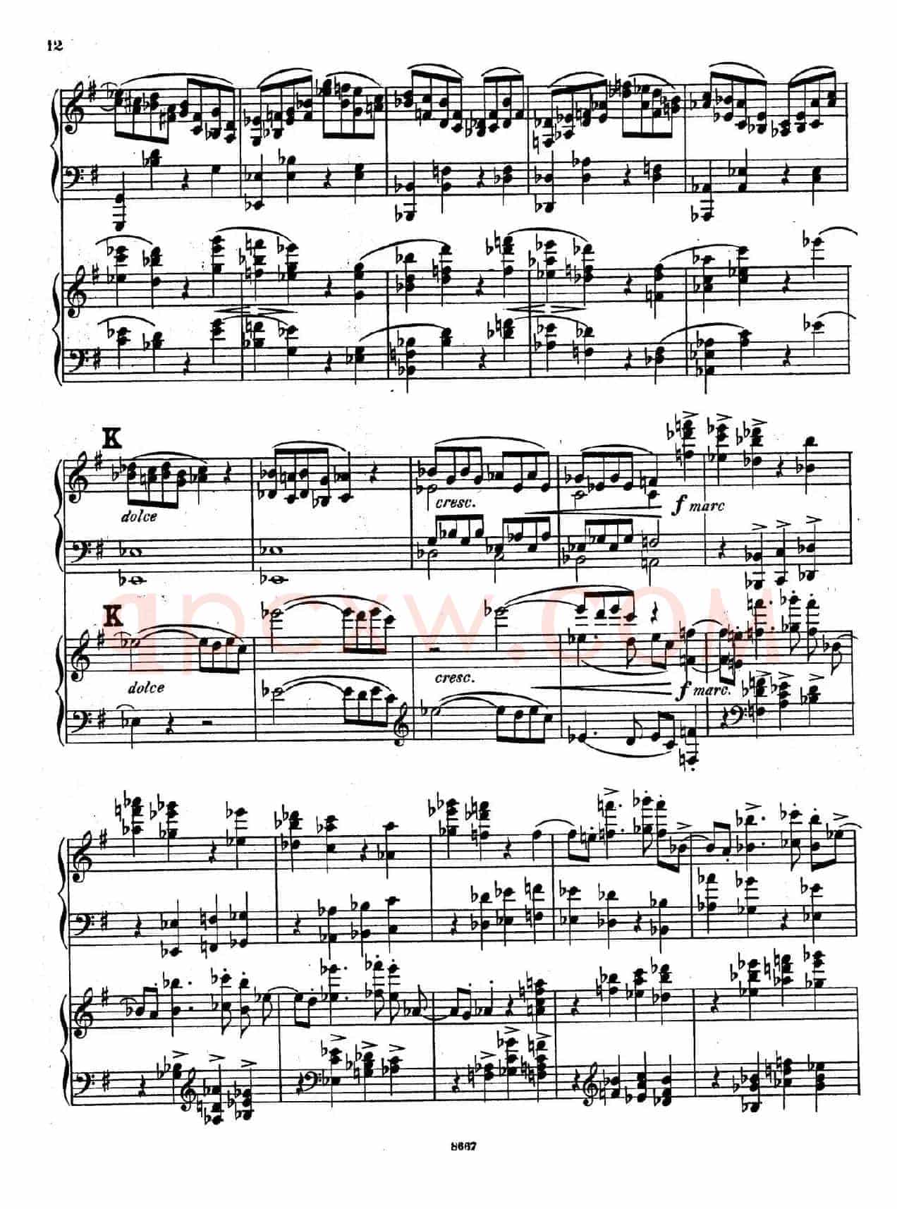 Symphony No.4 in e Minor Op.98(e小调第四交响曲·双钢琴)