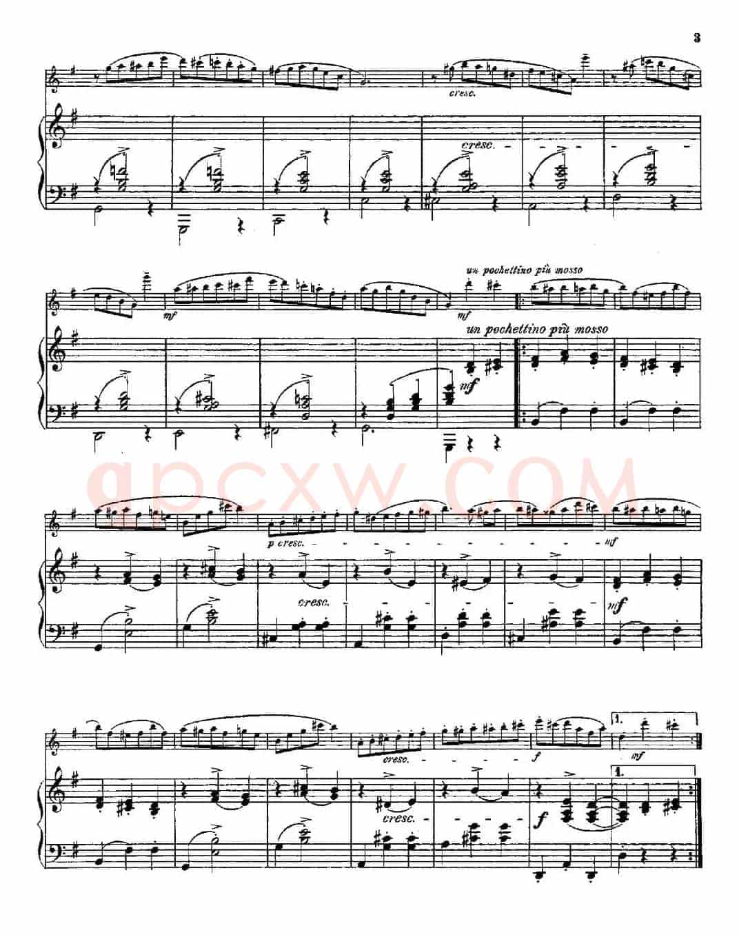 Walzer（Op.55 No.2）（长笛+钢琴伴奏）