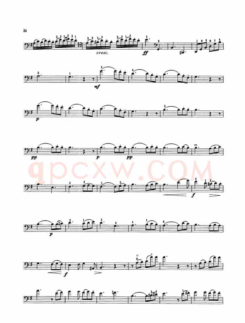 第四奏鸣曲 Op.38（大提琴）