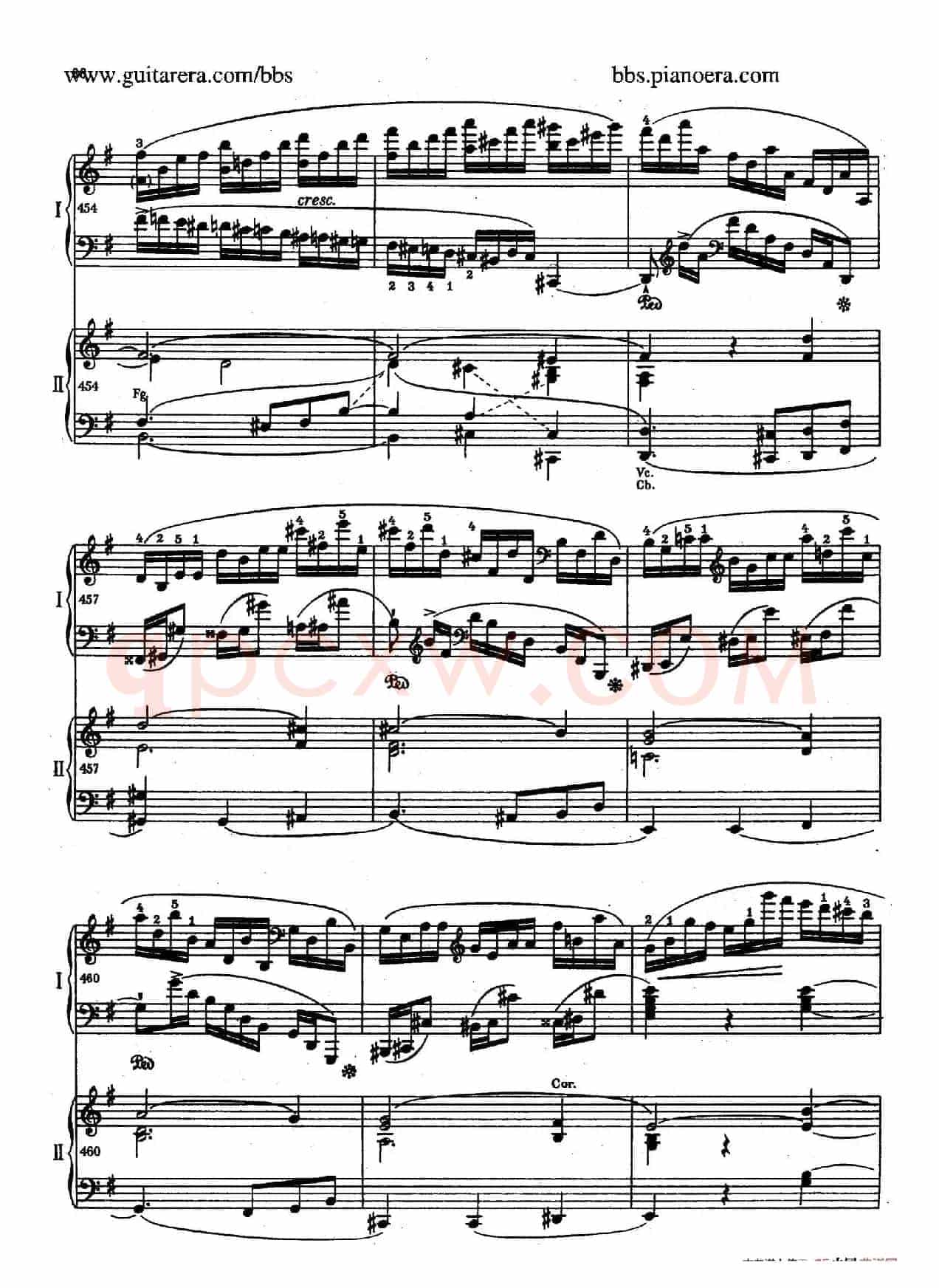 e小调第一钢琴协奏曲 Op.11(双钢琴版·第一乐章)