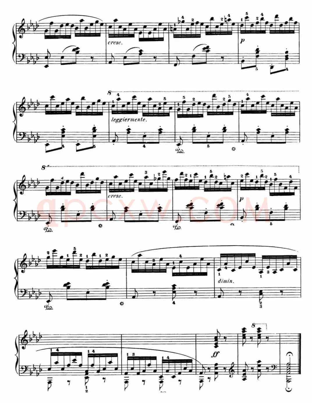 50首车尔尼Op.740钢琴手指灵巧技术练习曲（NO.24）