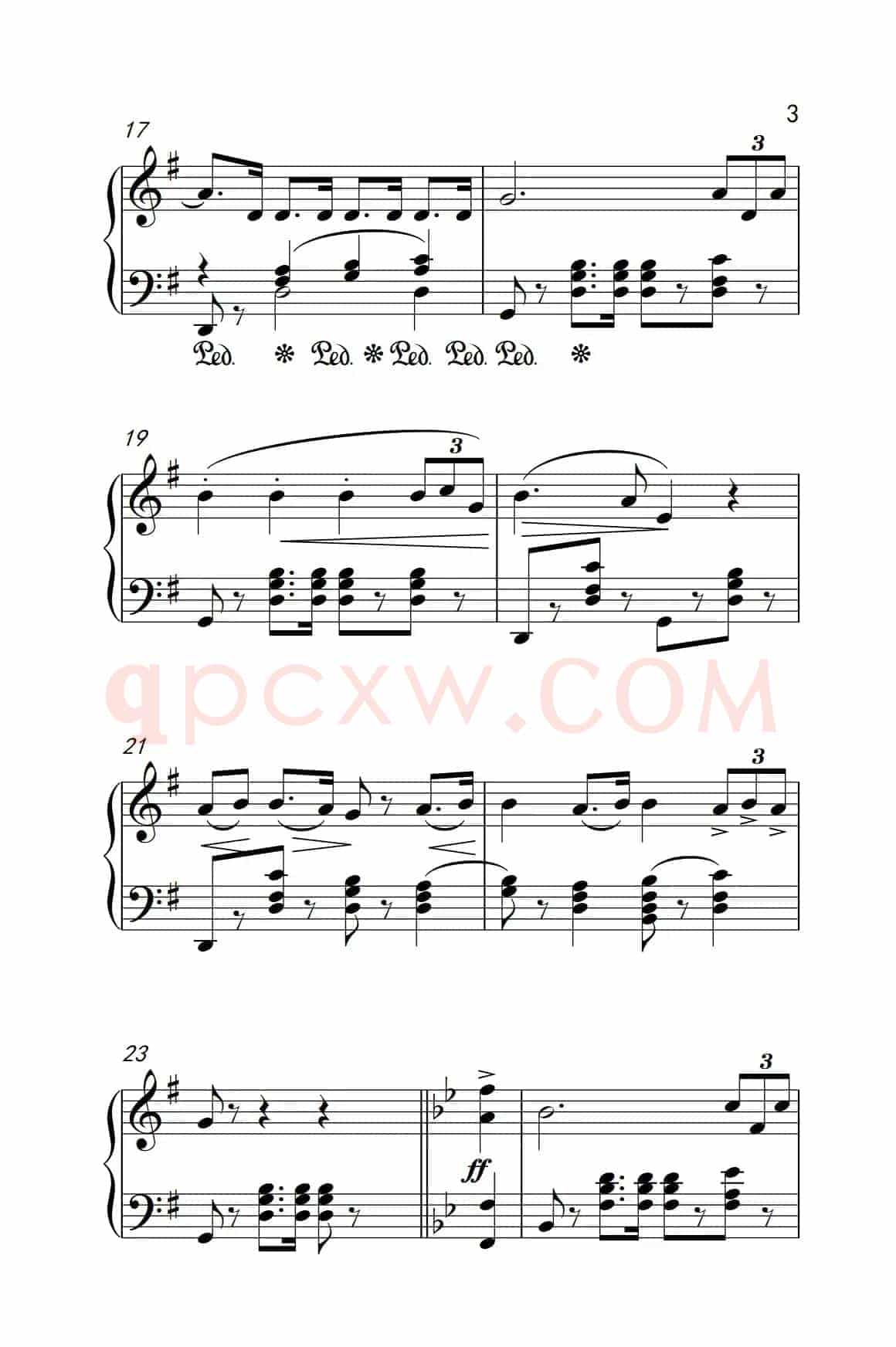 大进行曲（老年大学 钢琴教程 3）