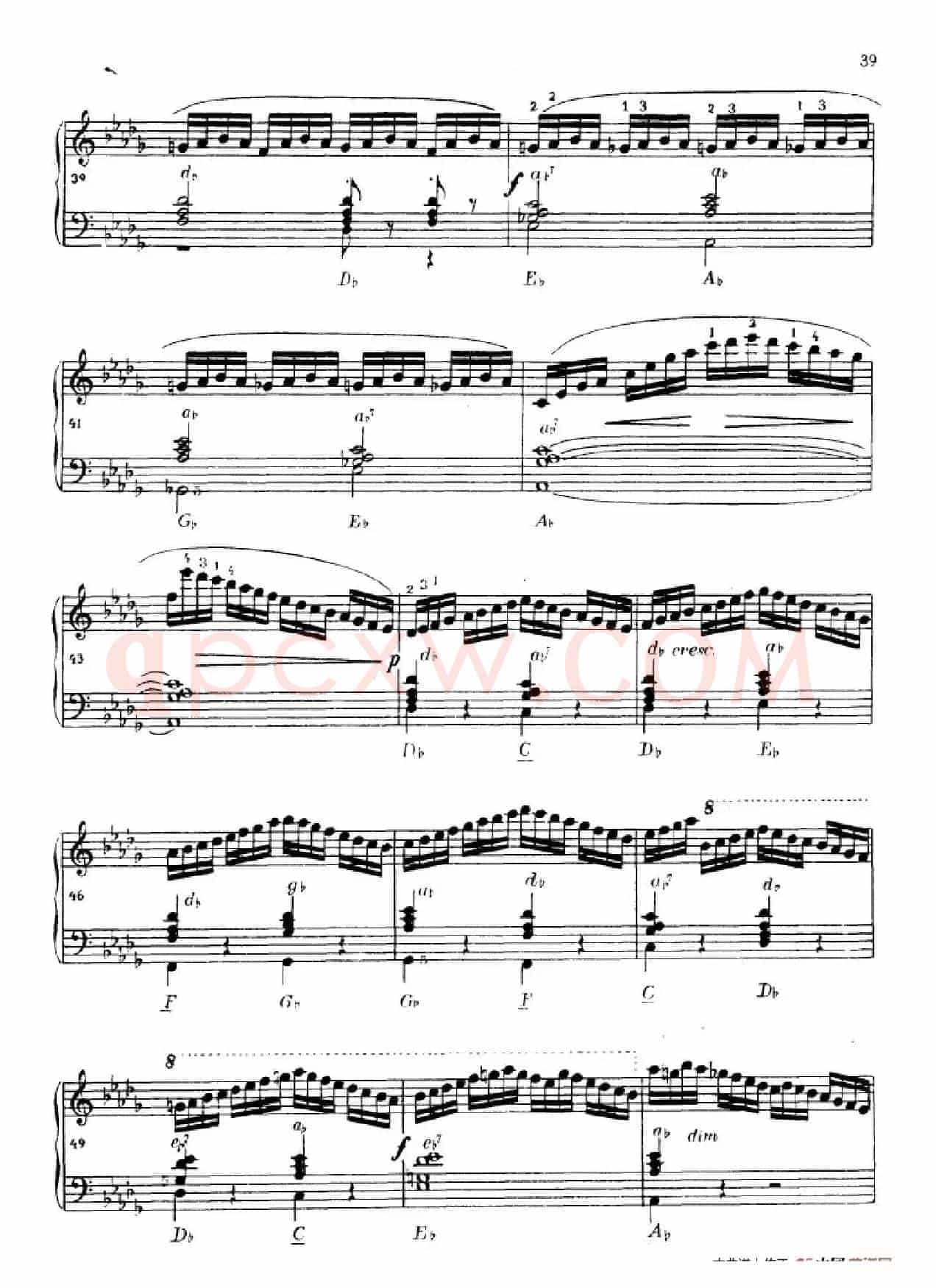 《车尔尼手风琴练习曲集》第Ⅳ册（第7首）