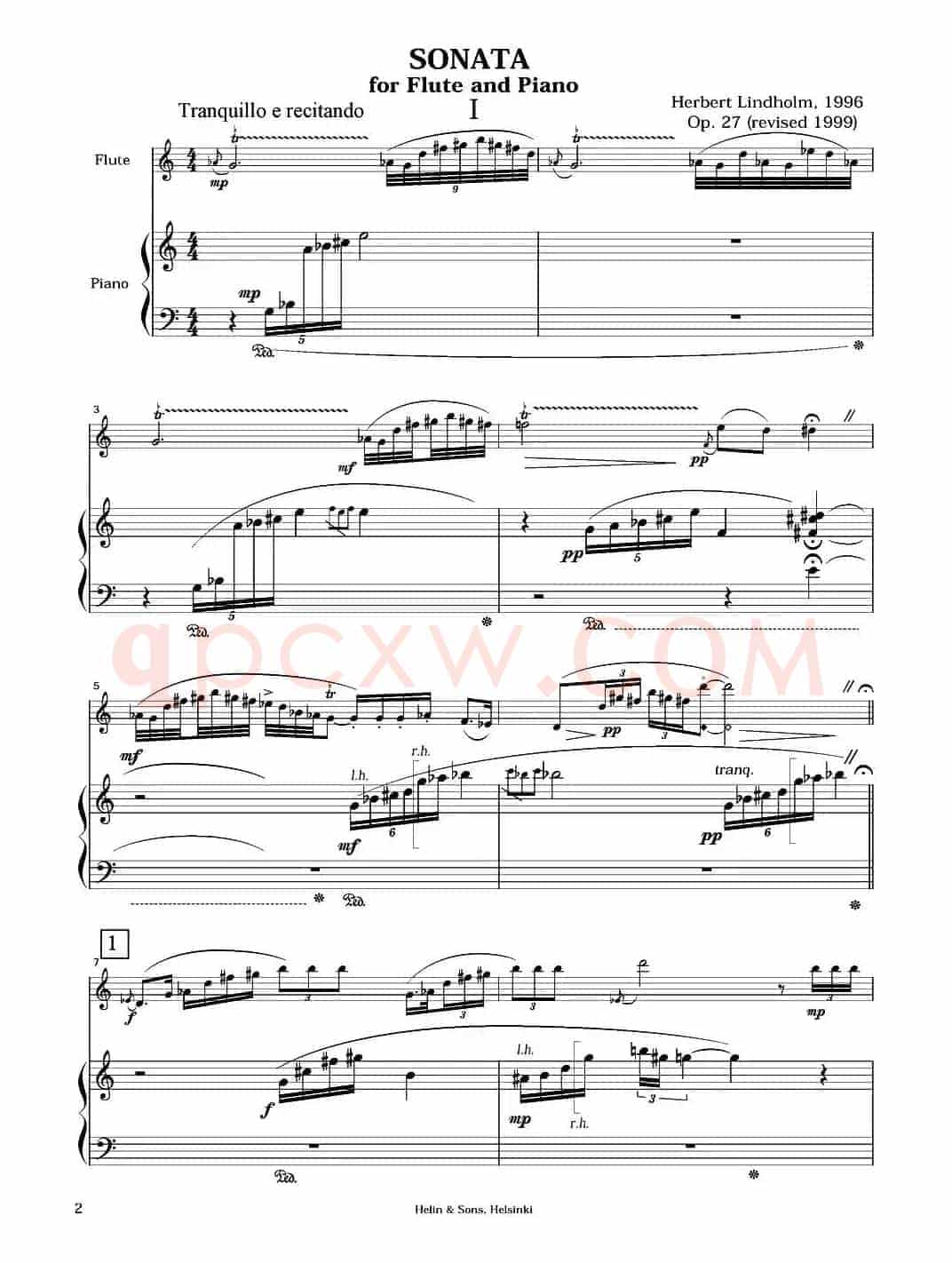 Sonata（长笛+钢琴）