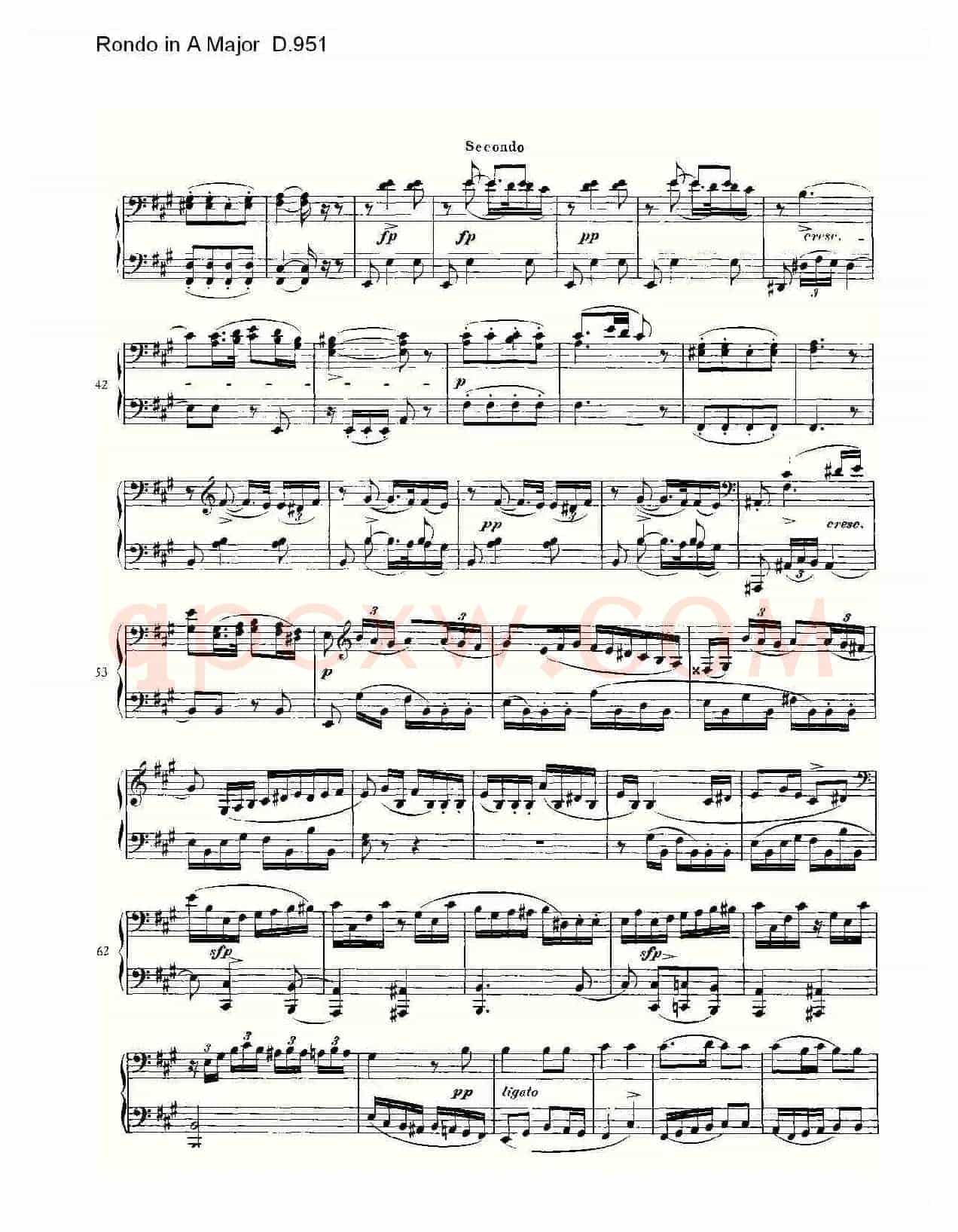Rondo in A Major D.951(A大调回旋曲D.951)