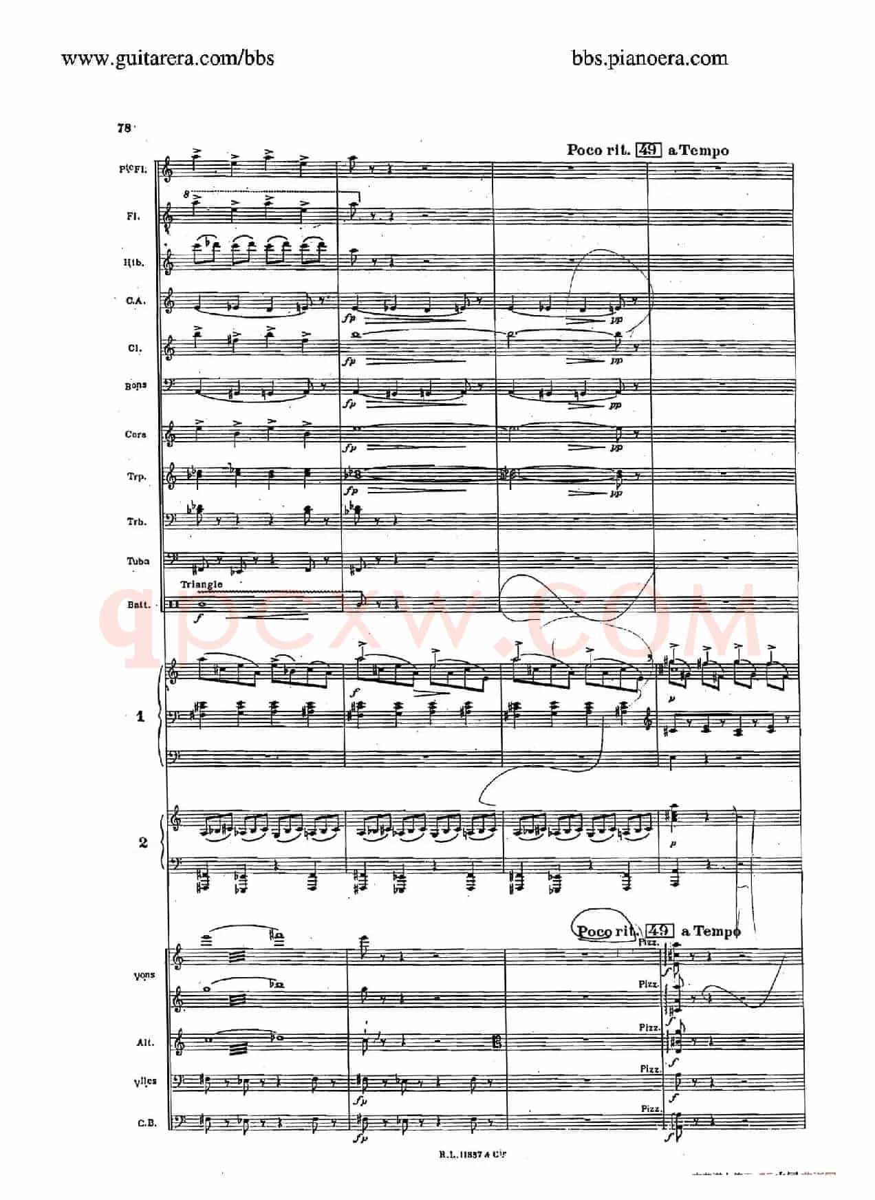 Concerto for 2 Pianos in d Minor(d小调双钢琴协奏曲·总谱)