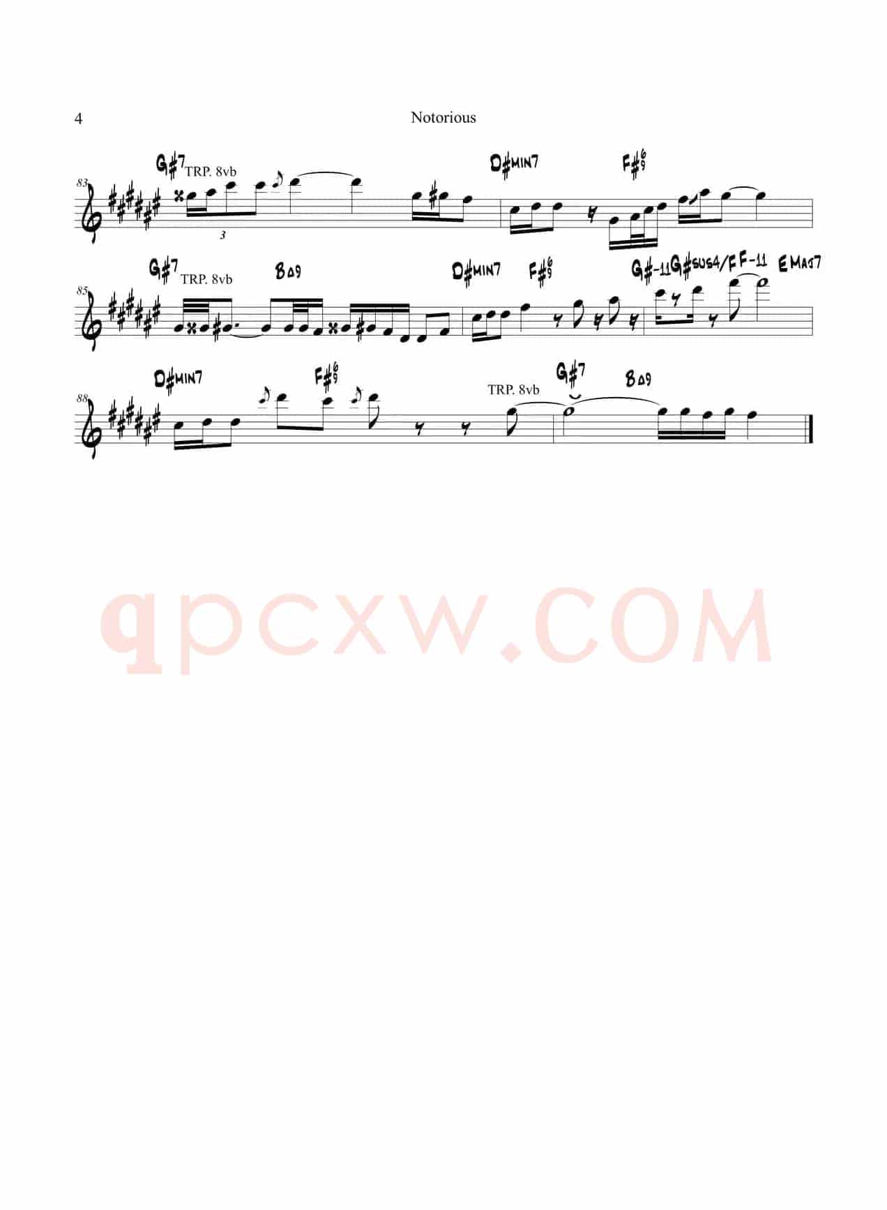 Notorious（次中音萨克斯）