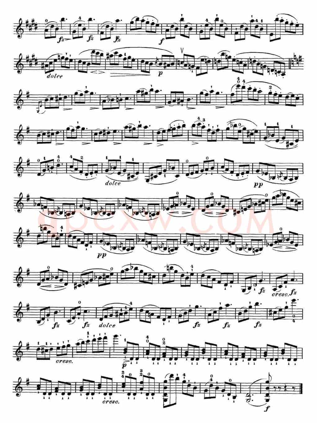 马扎斯小提琴练习曲 Op.36 第二册 华丽练习曲（44）