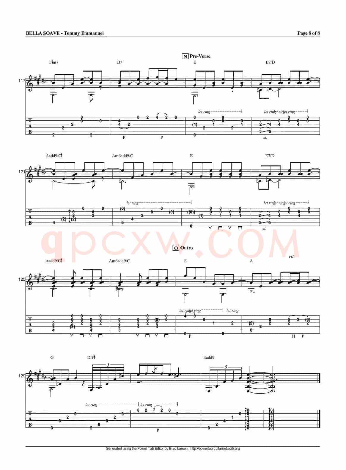 tommy emmanuel：bella soave
