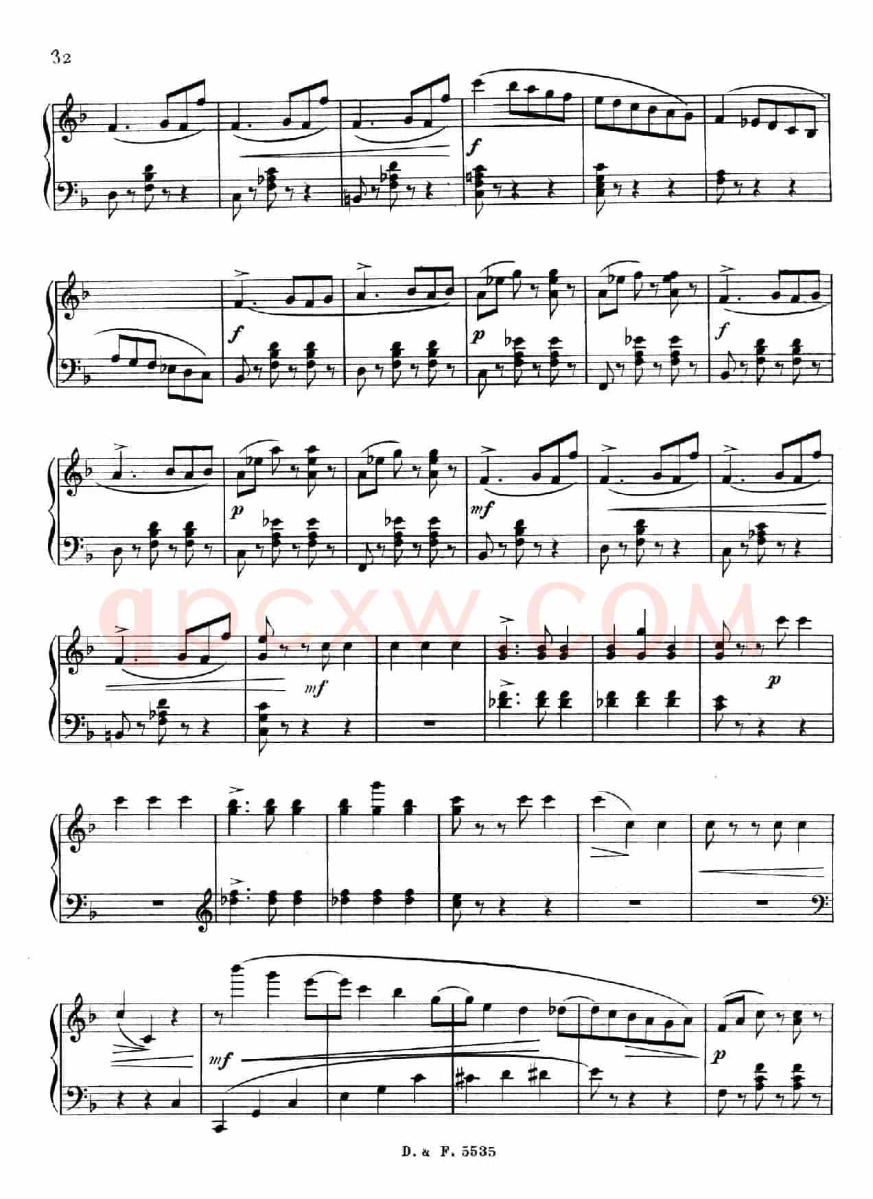 F大调第四圆舞曲 Valse No.4 （Op.90）