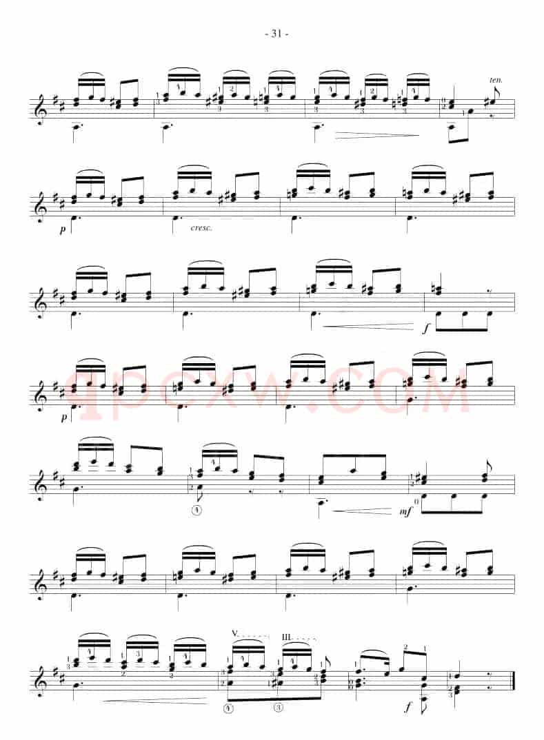 Sor-Coste《26 Studies》（STUDY 18）