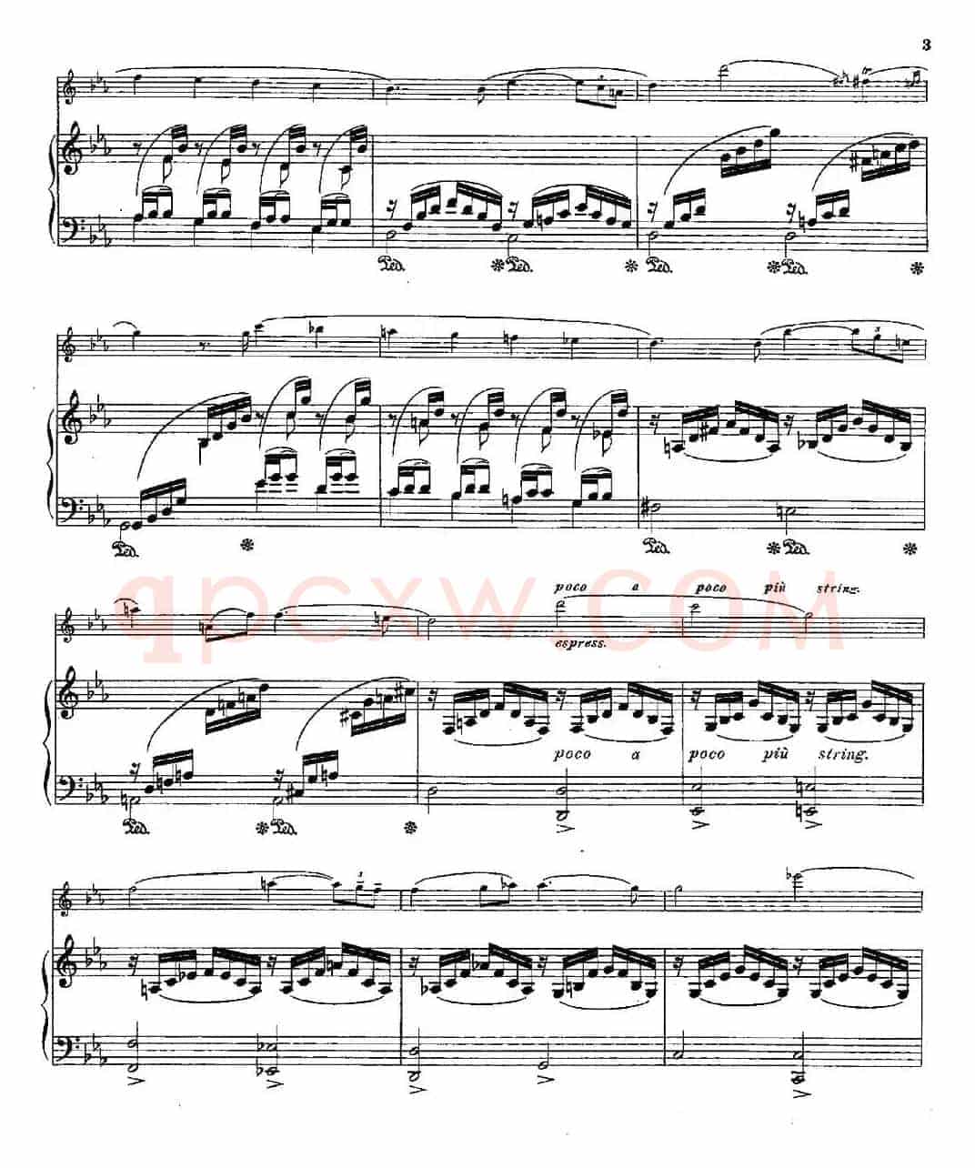 Le Calme（Op.57 No.1）（长笛+钢琴伴奏）