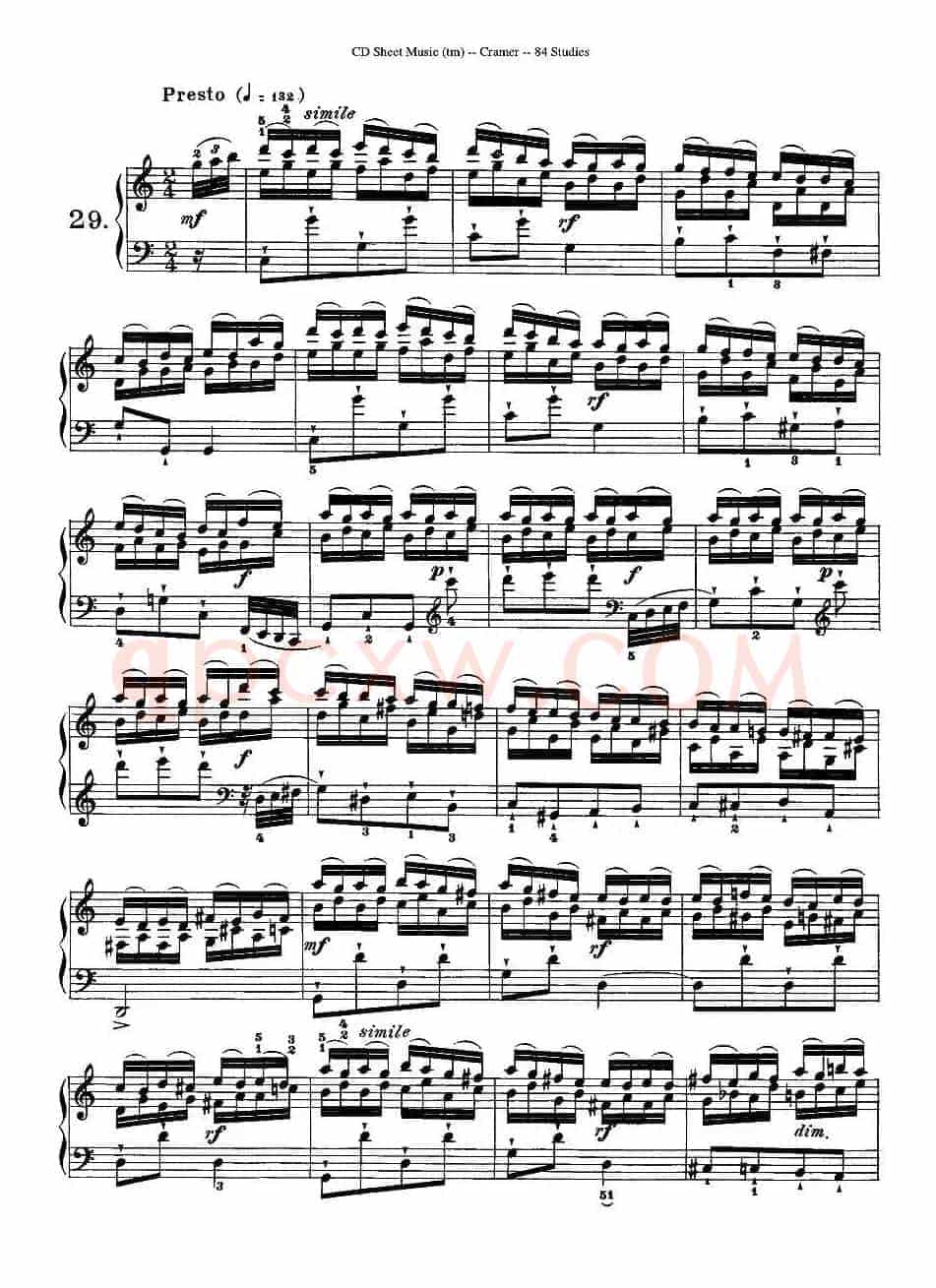 Cramer - 84 exercices（26—30）（克拉莫84首钢琴练习曲）