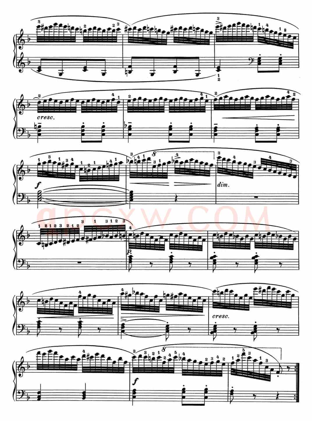 25首车尔尼Op.748练习曲（NO.24）