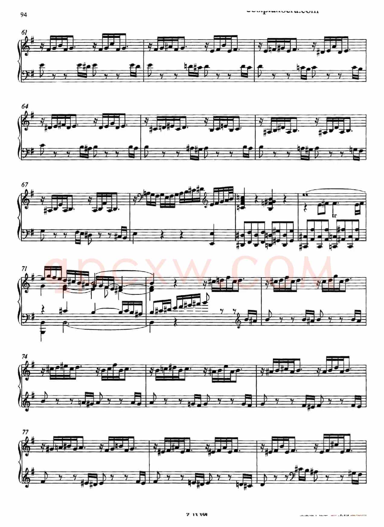 Prelude and Fugue in e Minor BWV 548（e小调前奏曲与赋格）
